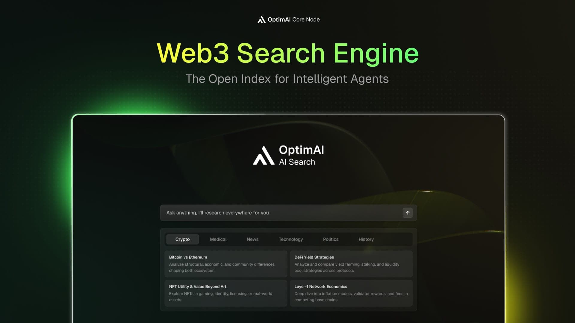 OptimAI Infrastructure: Web3 Search and Compute Engine Powering Agentic AI